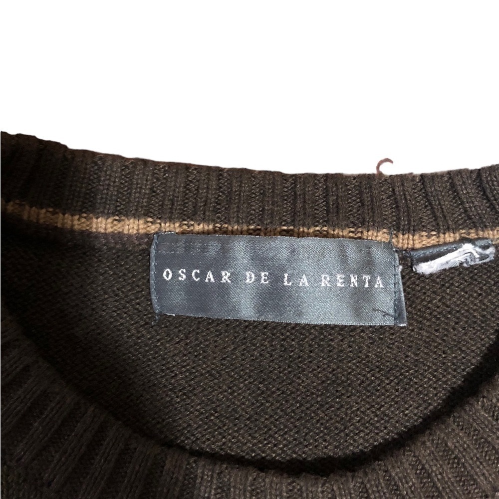 Oscar de la renta pullover mens no size check the measures - Picture 5 of 5